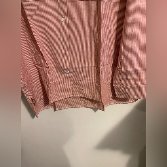 Sz L OMSJ OMSJ Women's Striped Button Down Shirts Casual Long Sleeve Stylish V - Picture 10 of 12